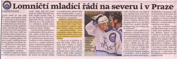 Lomnick� stopa v p��loze Den�ku sport - �esk� hokej
