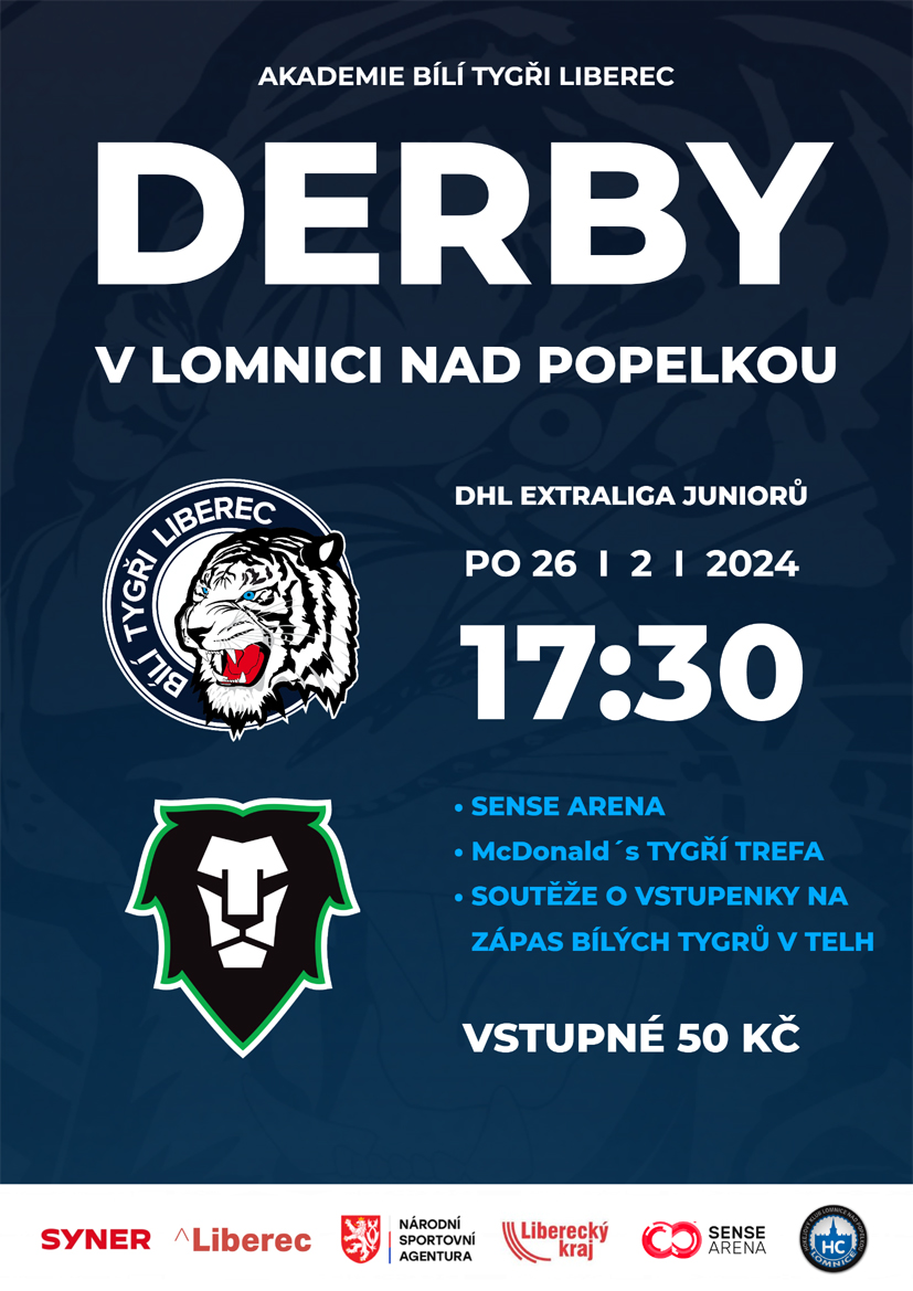 DHL EXTRALIGA JUNIORŮ 26. 2. 2024 od 17:30 DHL EXTRALIGA JUNIORŮ 26. 2. 2024 od 17:30